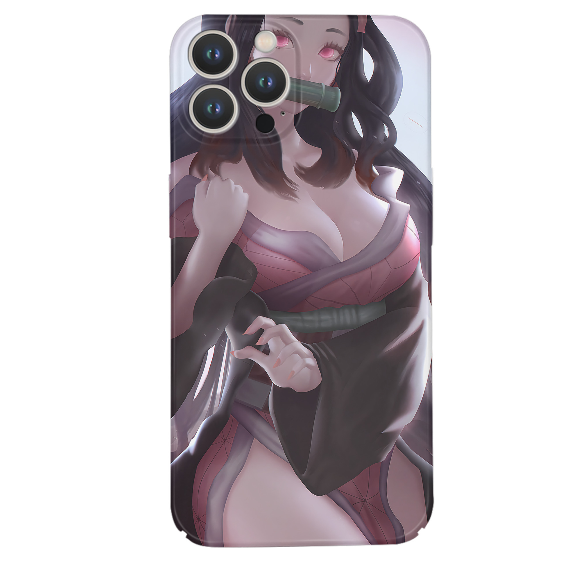 （画像用） 鬼滅の刃（きめつのやいば）竈門 禰󠄀豆子／かまど ねずこ Kamado Nezuko 【iPhone 14シリーズ対応】ハードケース